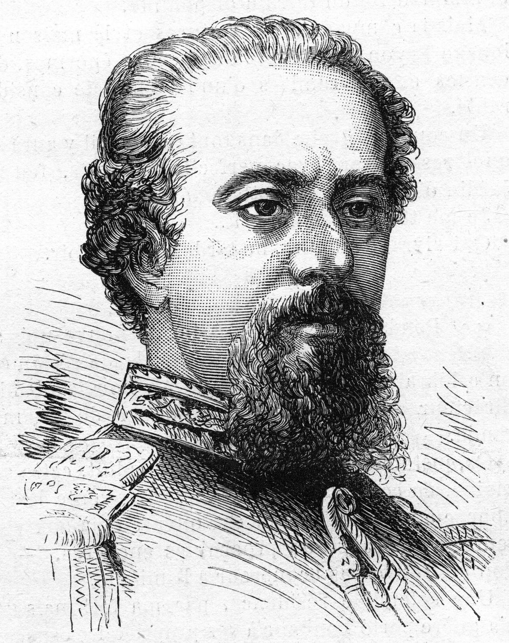 Retrato de Alejo Julio Argentino Roca Paz (1843-1914), Presidente da Argentina. Gravura em "Le Monde Illustré" n°1230 de 24 de outubro de French School