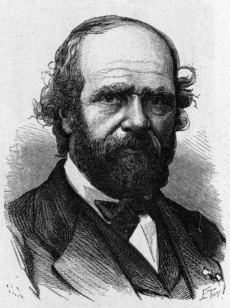 Retrato de Alphonse Poitevin - no "Álbum da Ciência; cientistas ilustres; Grandes descobertas" 1896. de French School