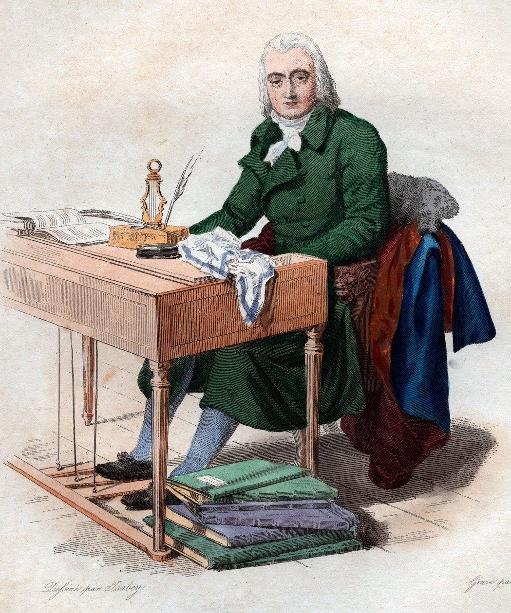Retrato de Andre Ernest Modeste Gretry (1741-1813), compositor francês. de French School