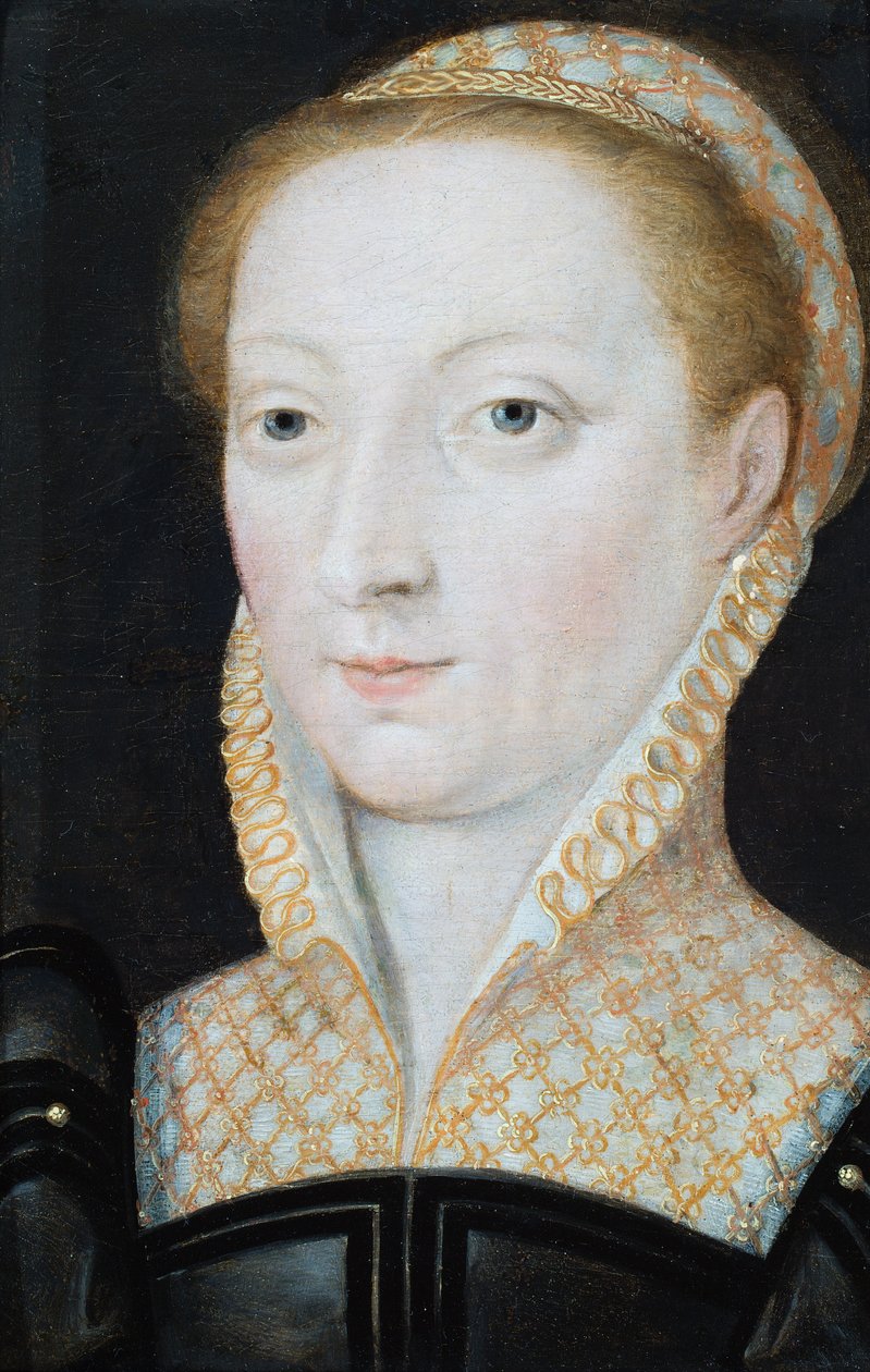 Retrato de Anne Stanhope, Duquesa de Somerset, c.1540 (óleo sobre painel) de French School