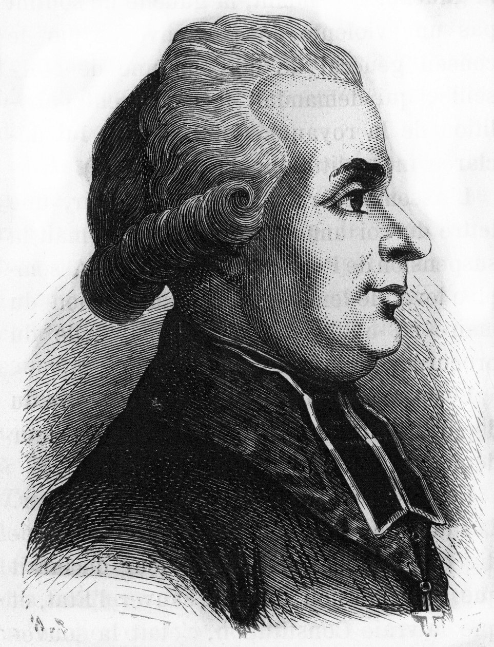 Retrato de Antoine-Adrien (Antoine Adrien) Lamoureux (1742-1794) político religioso lazarista francês da Revolução Francesa. de French School
