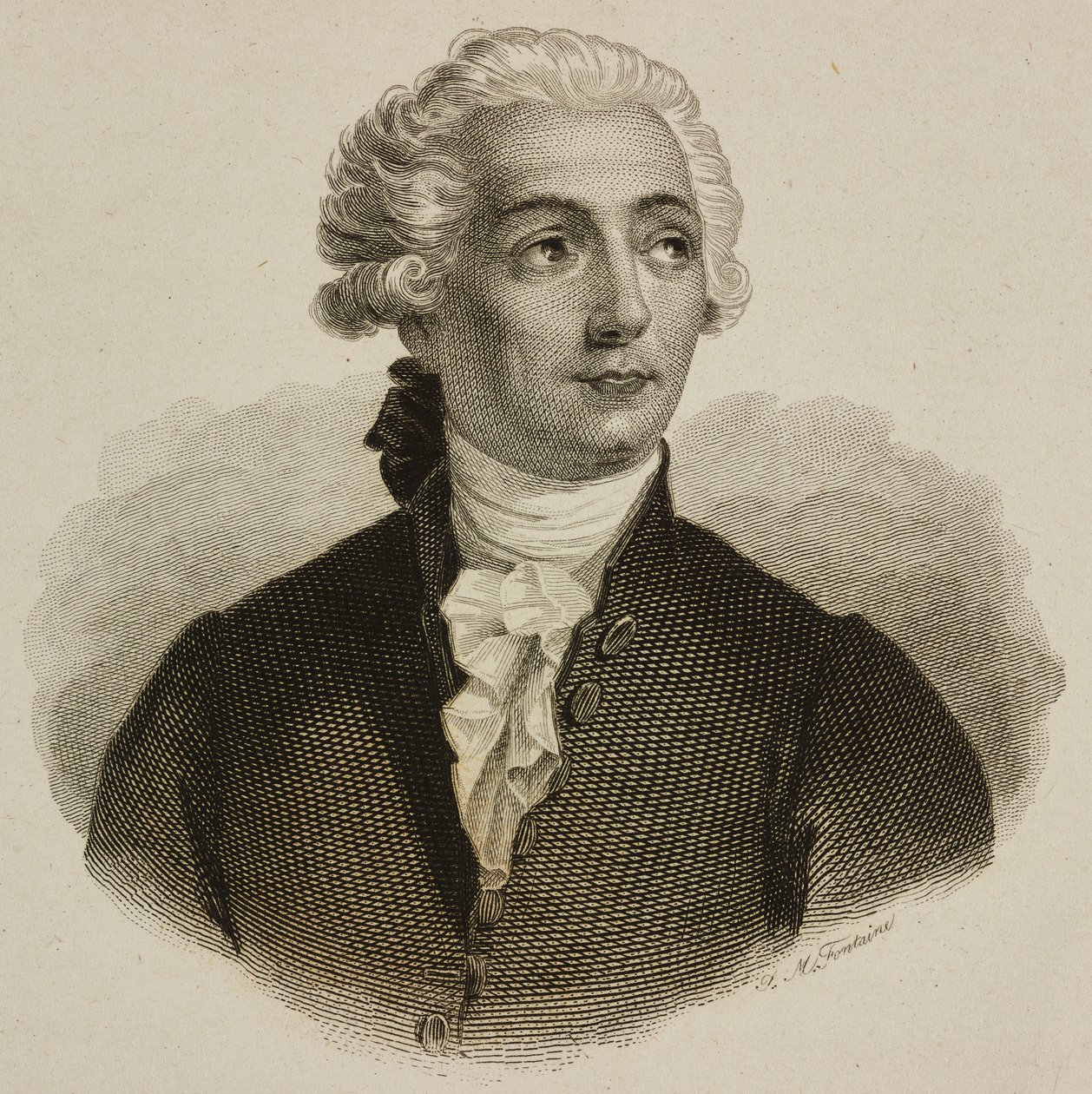 Retrato de Antoine-Laurent Lavoisier (Paris de French School
