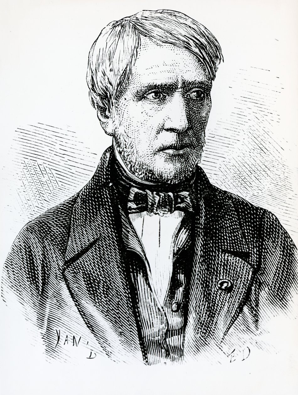 Retrato de Antoine Cesar Becquerel (1788-1878), físico francês, França de French School