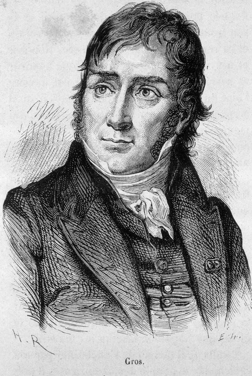 Retrato de Antoine Jean Gros (1771 - 1835), aluno de David e depois pintor oficial de Napoleão - em "L
