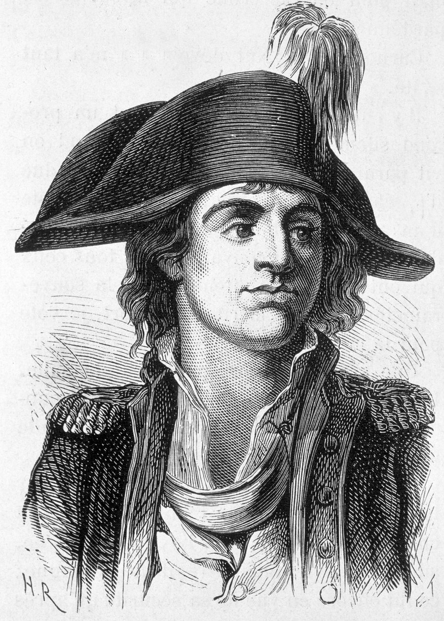 Retrato de Antoine Joseph Santerre (1752-1809), político francês - em “” L&39;Histoire de France ”” de Henri Martin de French School