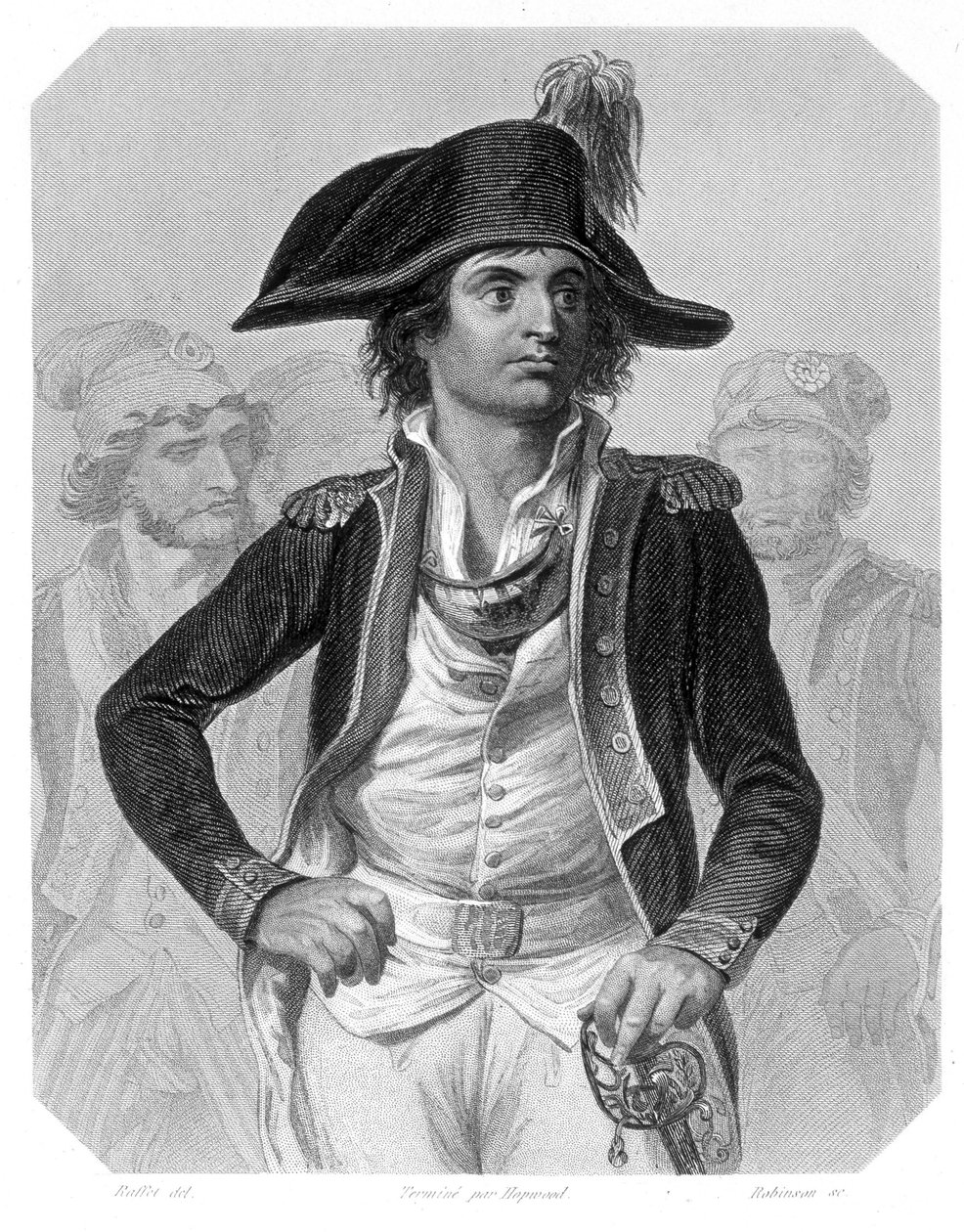 Retrato de Antoine Joseph Santerre (1752-1809), político francês. Em "L