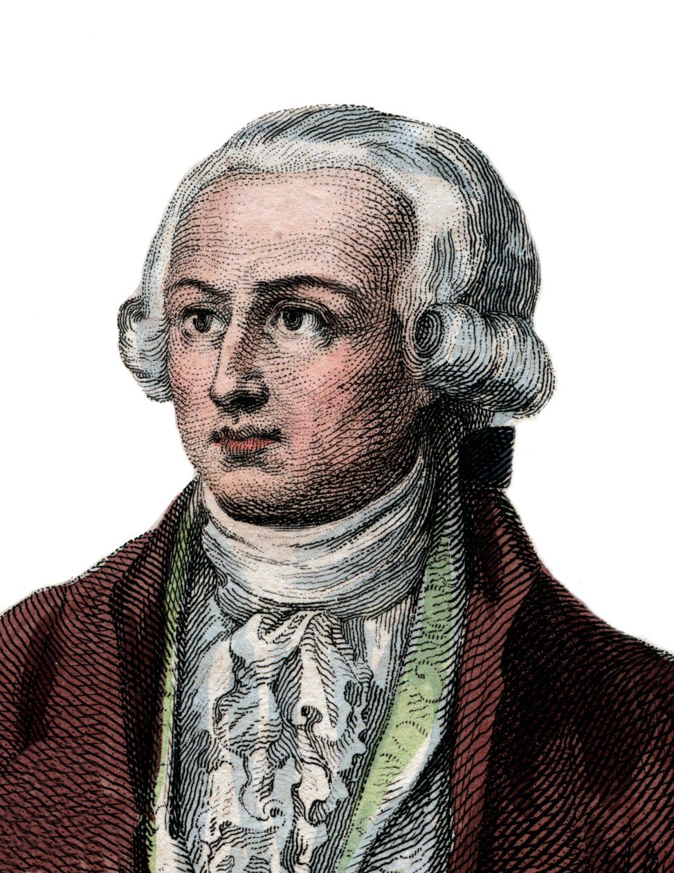Retrato de Antoine Laurent Lavoisier (1743-1794), químico francês. de French School