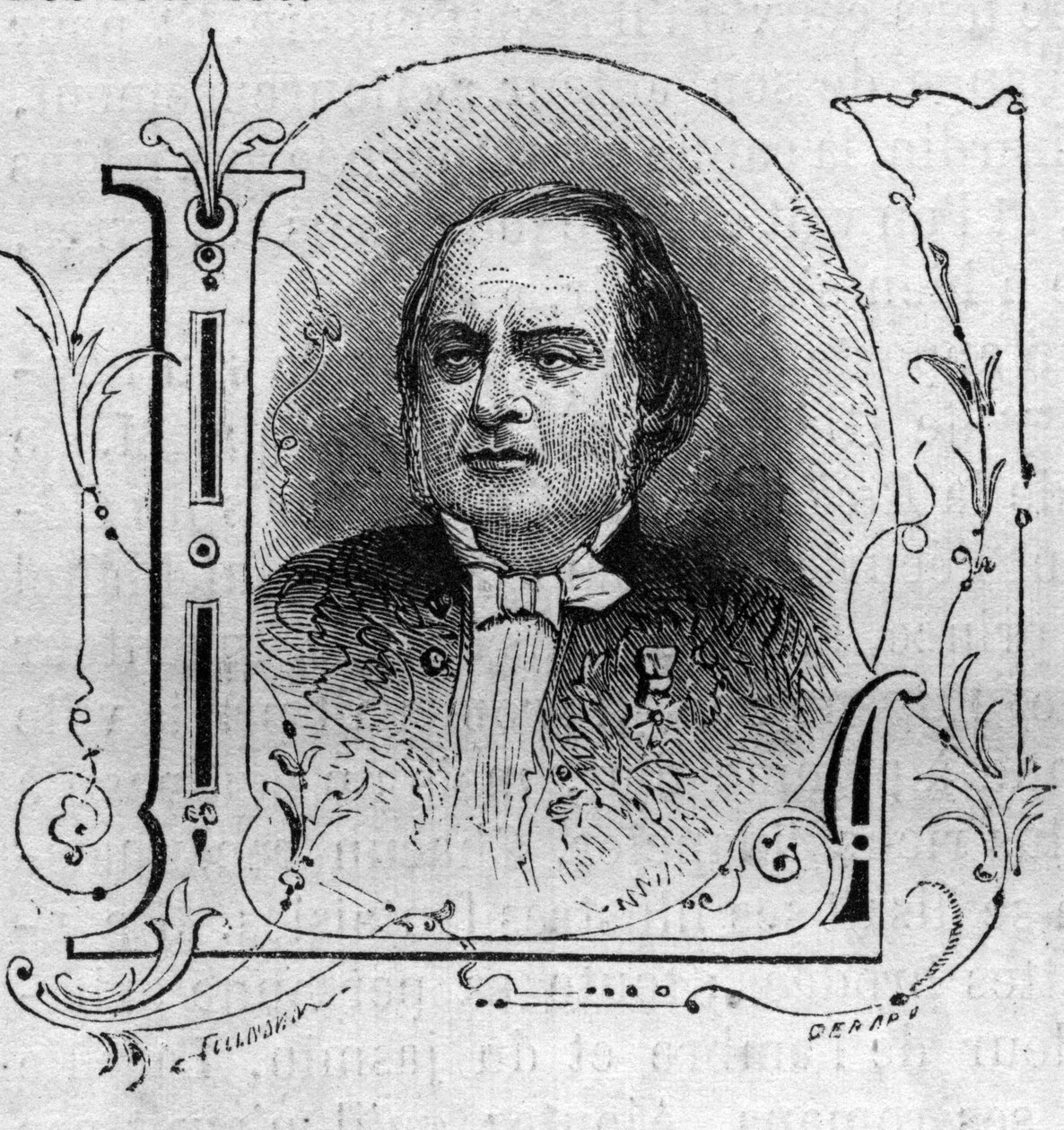 Retrato de Antonin Louis Clapisson (1808-1866), compositor francês. de French School
