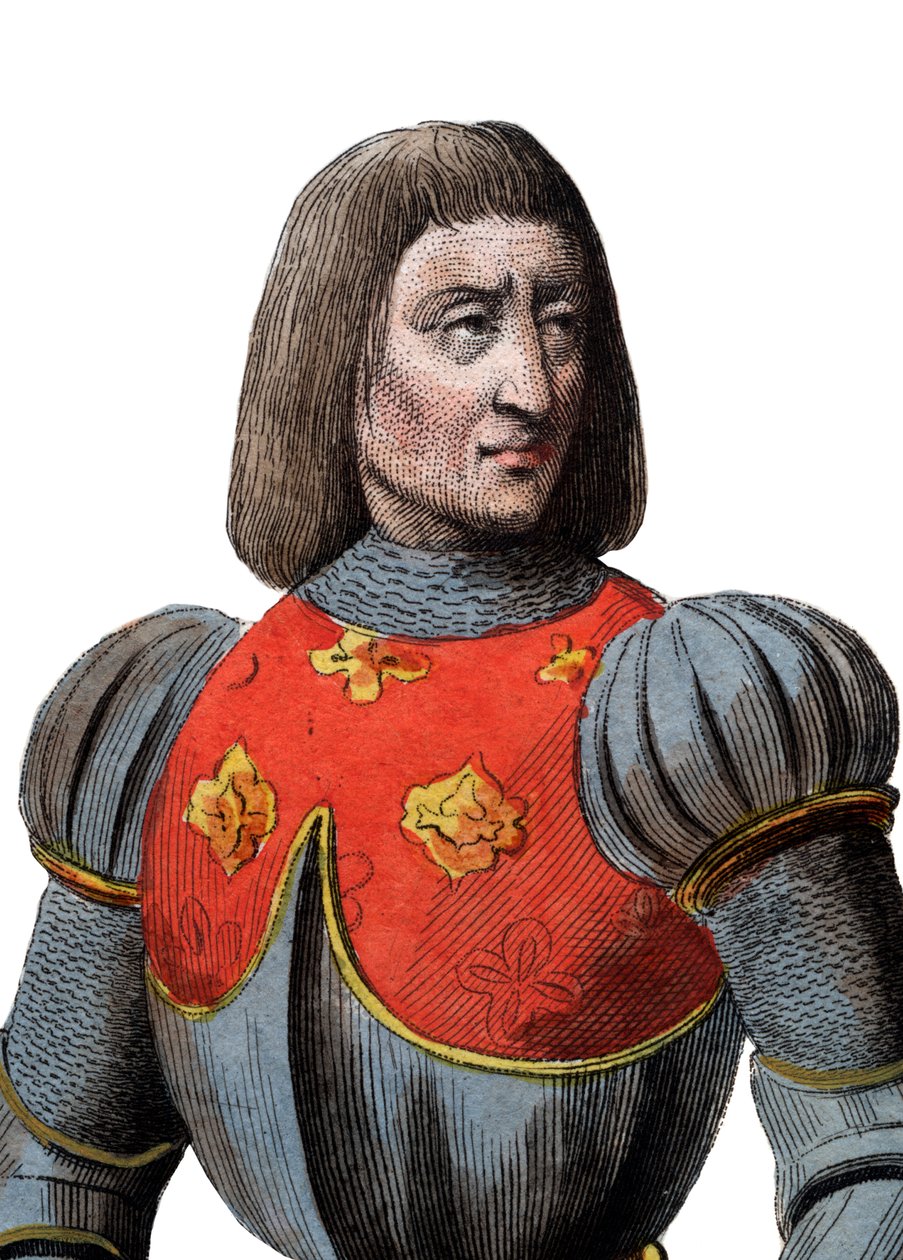 Retrato de Arthur III Duque da Bretanha (1393-1458), Policial francês. de French School