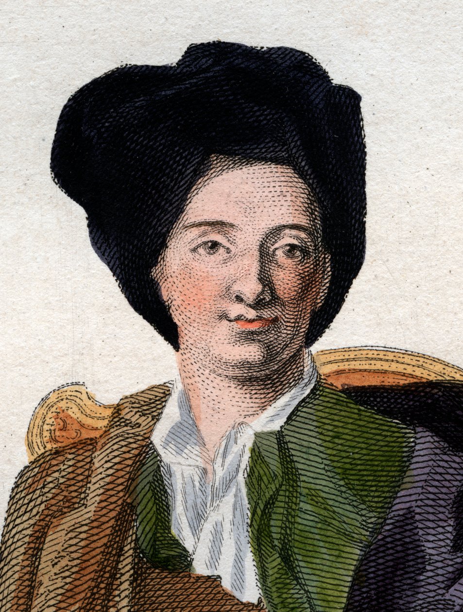 Retrato de Bernard Le Bouyer (O Bovier) de Fontenelle (1657-1757), escritor francês. de French School