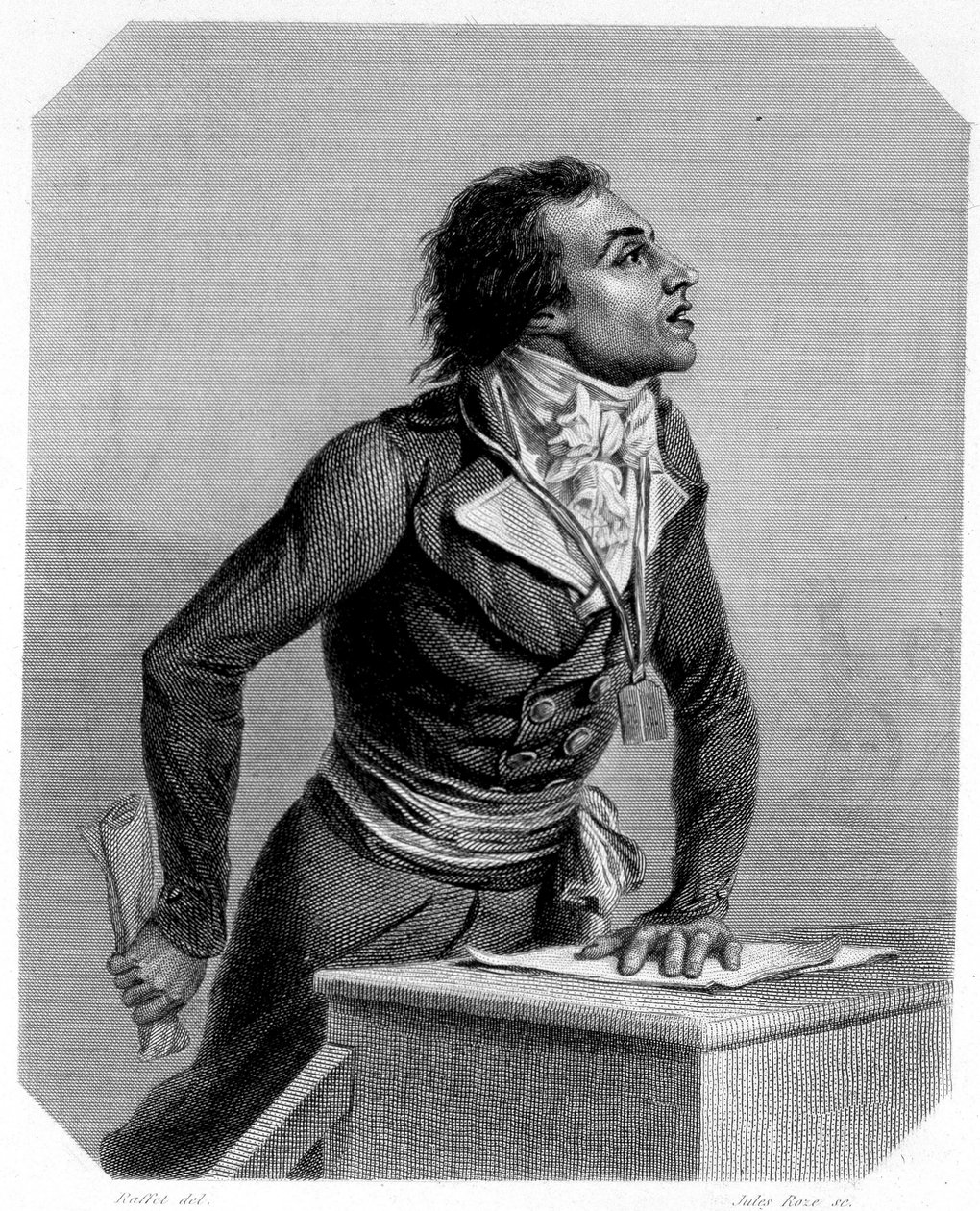 Retrato de Bertrand Barère de Vieuzac (1755-1841), político francês. Em "L