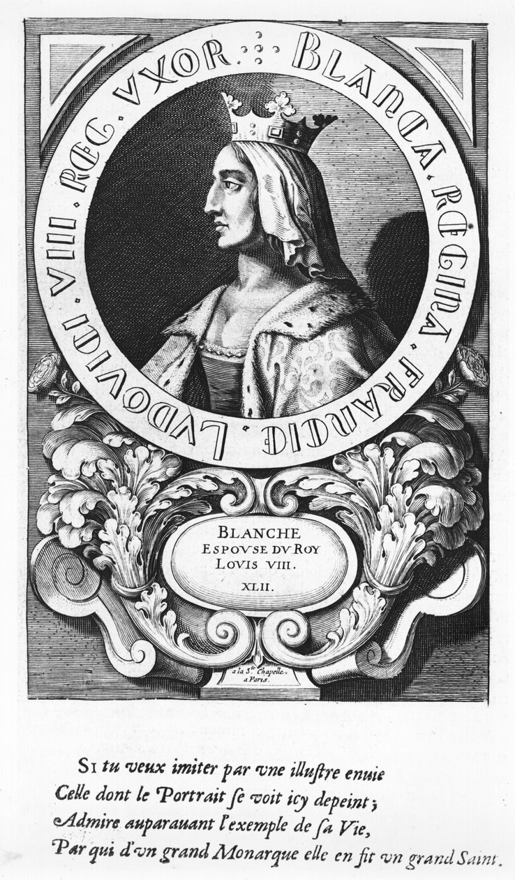 Retrato de Blanche de Castela (1185-1252), 1643 de French School