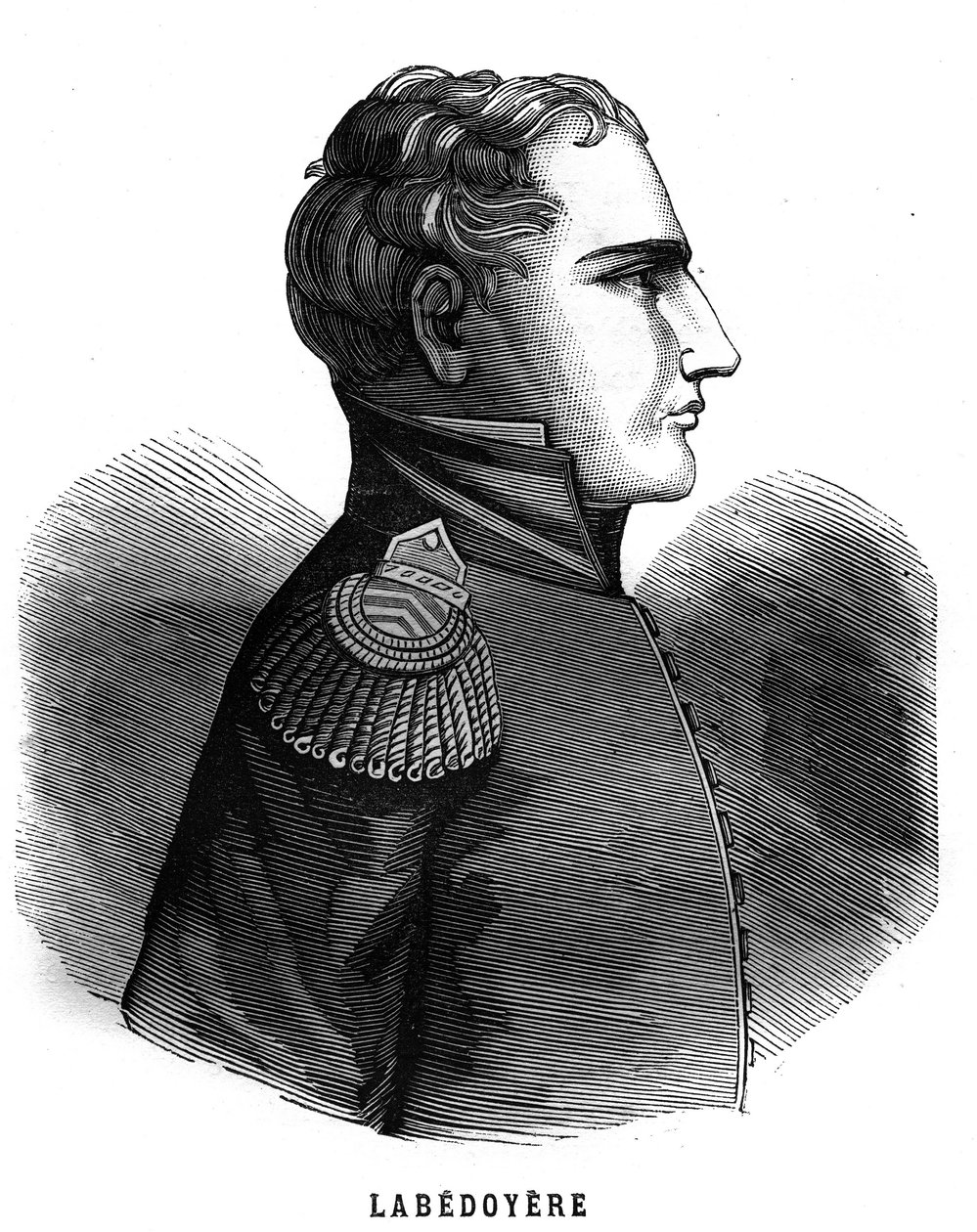Retrato de Charles Angelique Francois Huchet de La Bedoyere (Labedoyere de French School