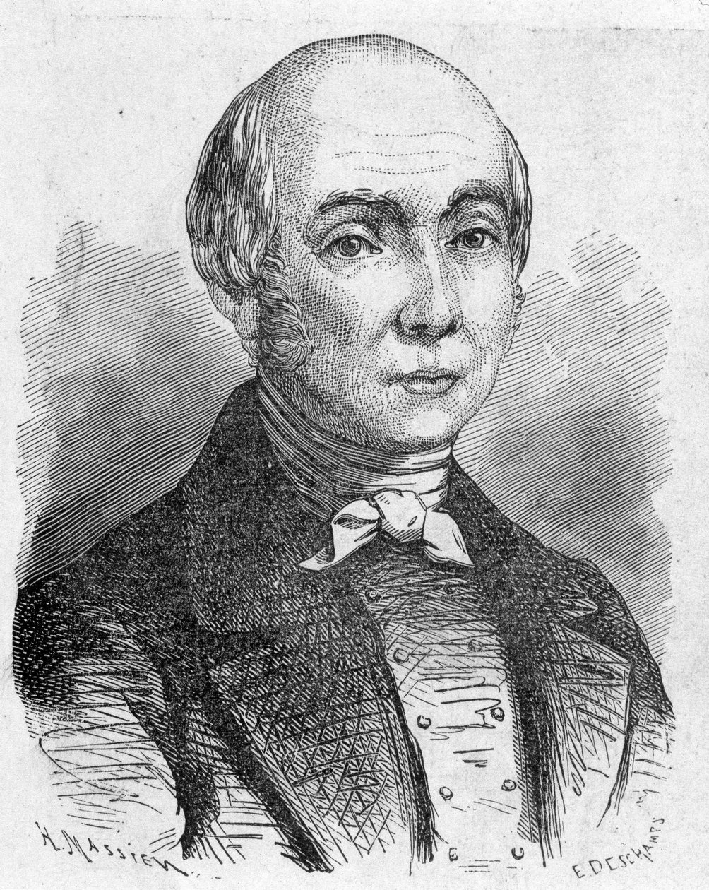 Retrato de Charles Dallery (1754 - 1835), - em "Álbum de Ciências; ilustres estudiosos; Grandes Descobertas" 1896. de French School