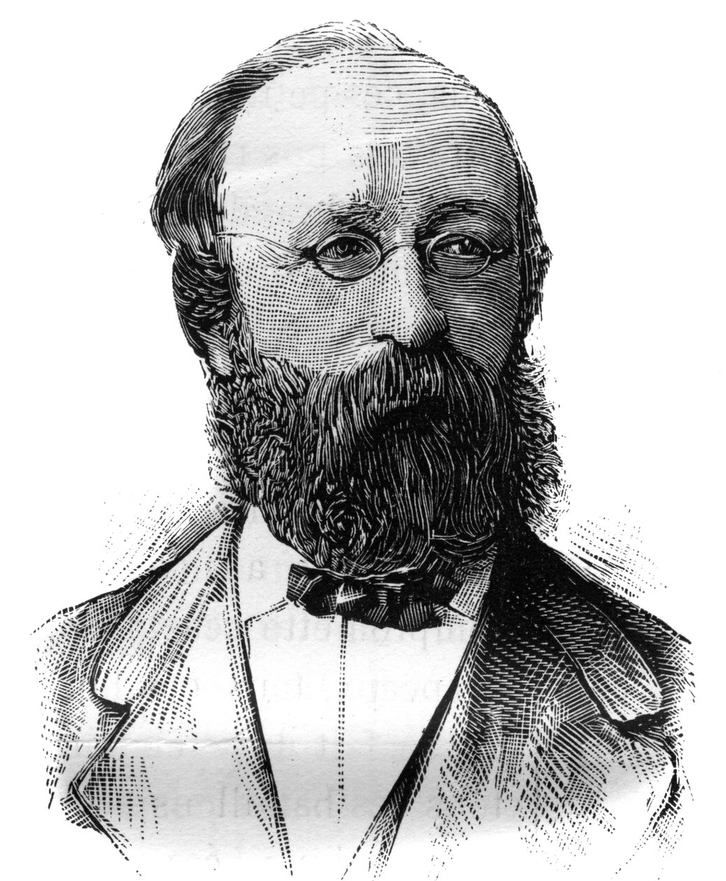Retrato de Charles Demole (1828-1908), político francês. Gravura em "Le Monde Illustré", 16 de janeiro de French School