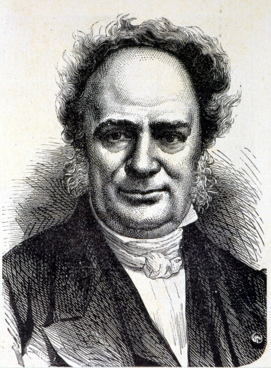 Retrato de Charles Frederic Kuhlmann (1803 - 1881) - em "Album of Science; ilustres estudiosos; Grandes Descobertas" 1896. de French School