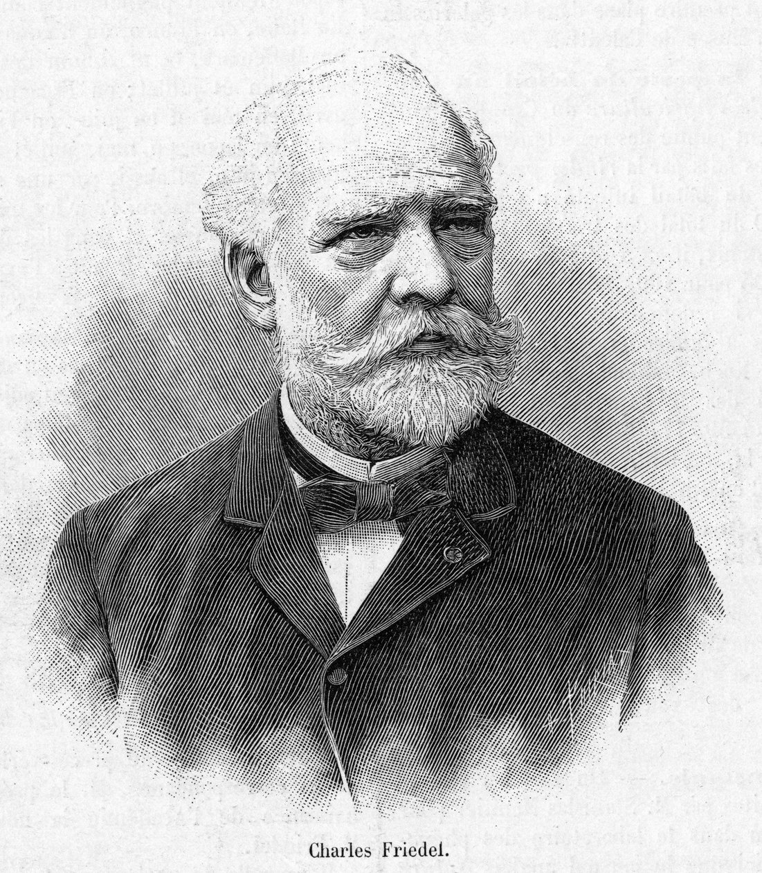 Retrato de Charles Friedel (1832-1899) Químico e mineralogista francês. de French School