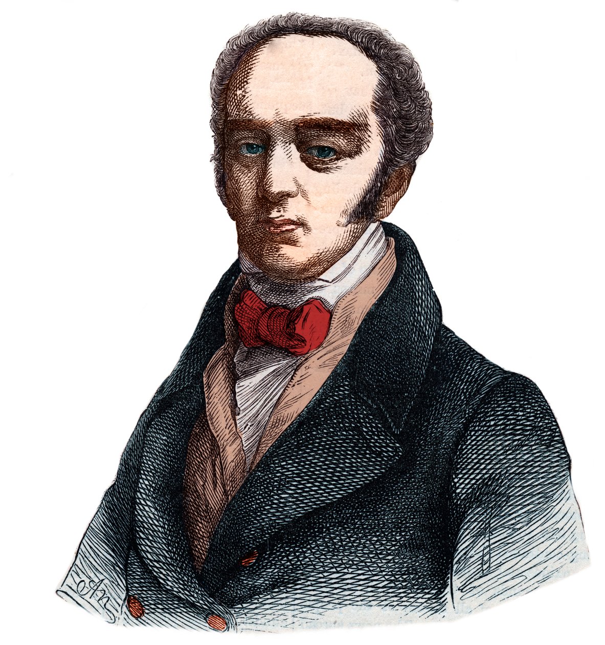 Retrato de Charles Gray, 2º Conde Cinzento (1764-1845) Inglês Whig (Liberal) político. de French School