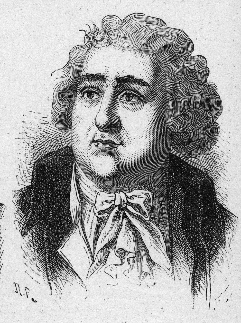 Retrato de Charles James Fox (1749-1806) estadista britânico. Gravura de 1889. Coleção privada. de French School