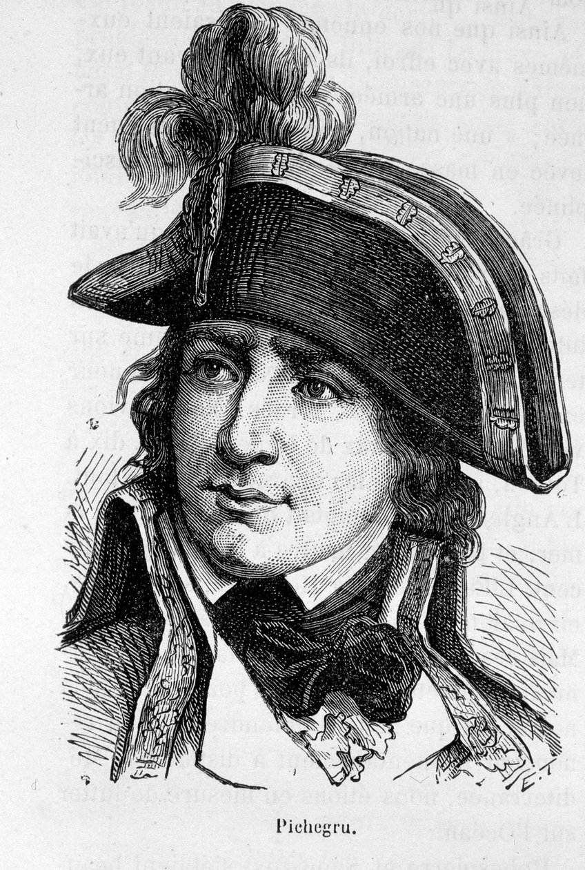Retrato de Charles Pichegru, General Francais (1761-1804) - em "L