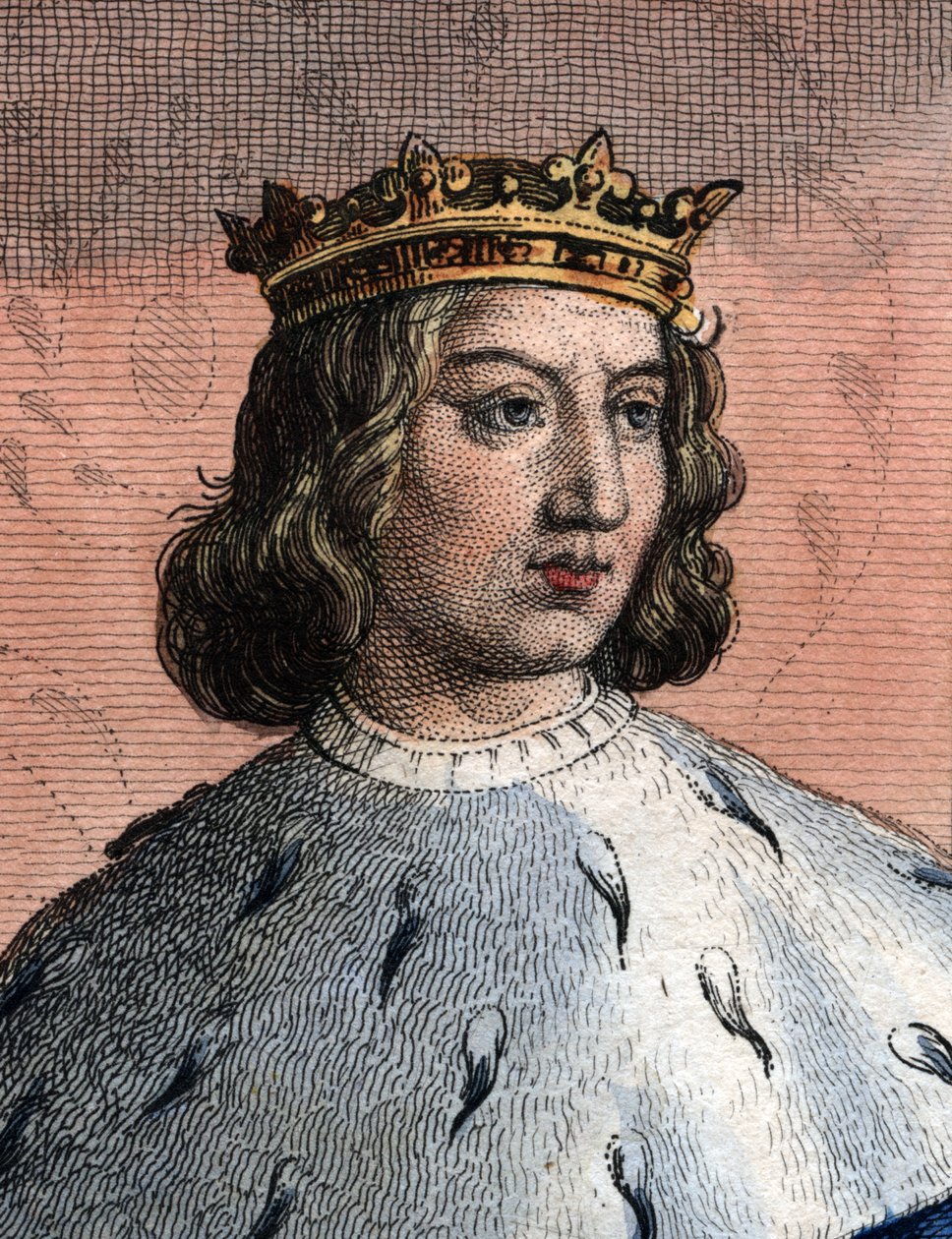 Retrato de Charles V da França, chamado o sábio (1338-1380), rei da França. de French School