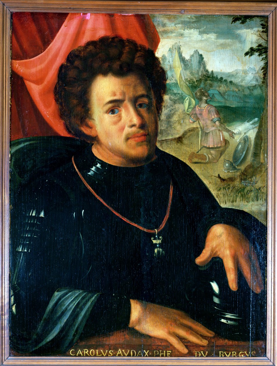 Retrato de Carlos, o Ousado, Duque de Borgonha (1433-77), de French School
