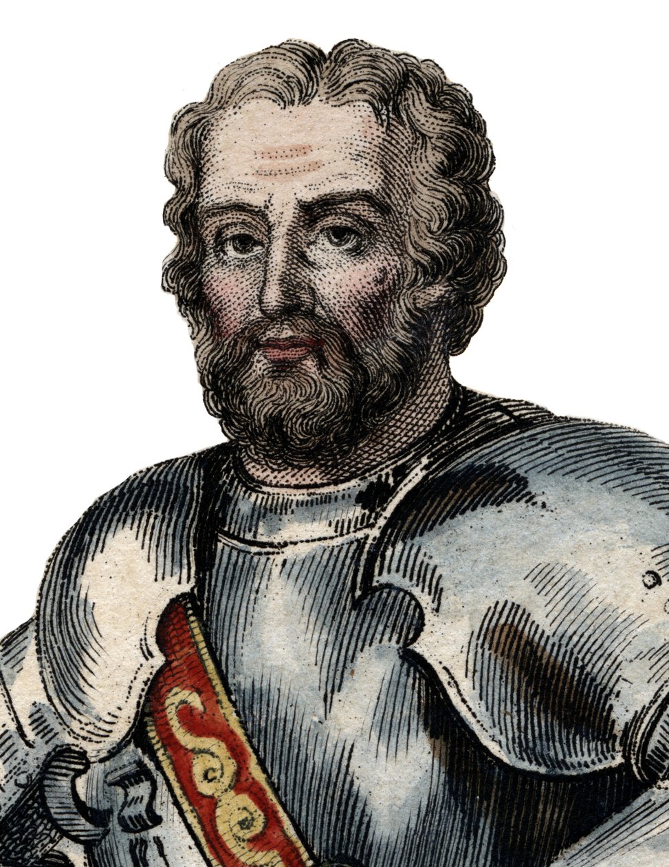 Retrato de Chevalier de Bayard (1476-1524), soldado francês. de French School