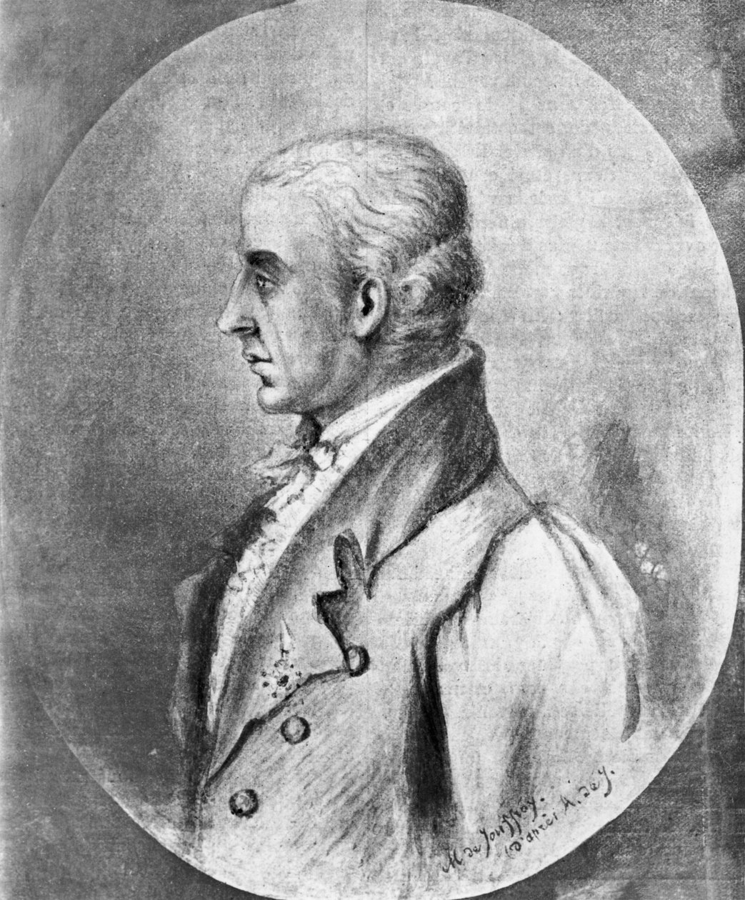 Retrato de Claude-François-Dorothee, marquês de Jouffroy d&39;Abbans, depois de 1776 de French School