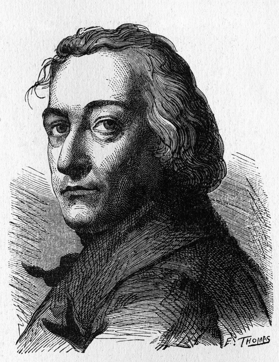 Retrato de Claude Louis, Conde Berthollet (1748 - 1822), químico francês - em "L