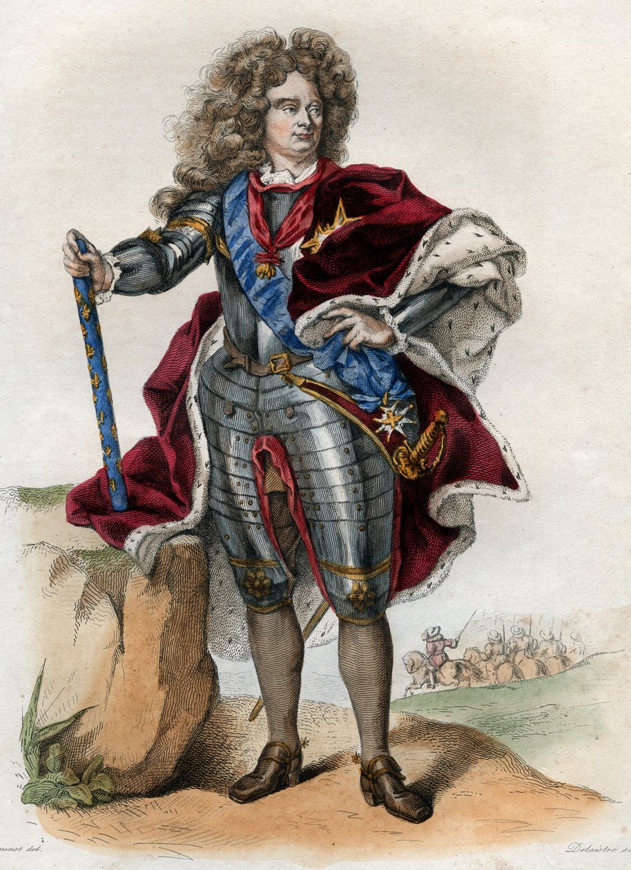 Retrato de Claude Louis Hector de Villars (1653-1734), Marechal de França, Príncipe de Martigues, Marquês de Duque de Villars, Vicomte de Melun. de French School