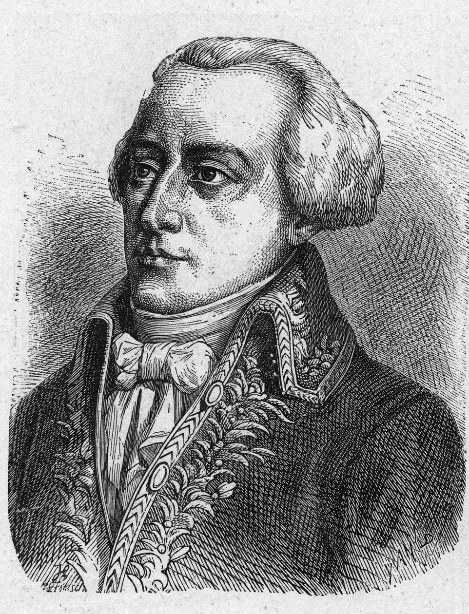 Retrato de Claude Louis Petiet (1749 - 1806), Comissário de Guerra. Gravura a partir de 1889. Coleção privada. de French School