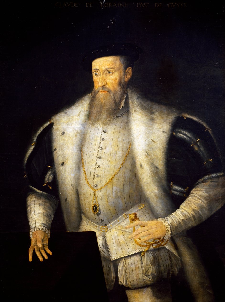 Retrato de Cláudio I de Lorena (Castello di Conde-sur-Moselle de French School