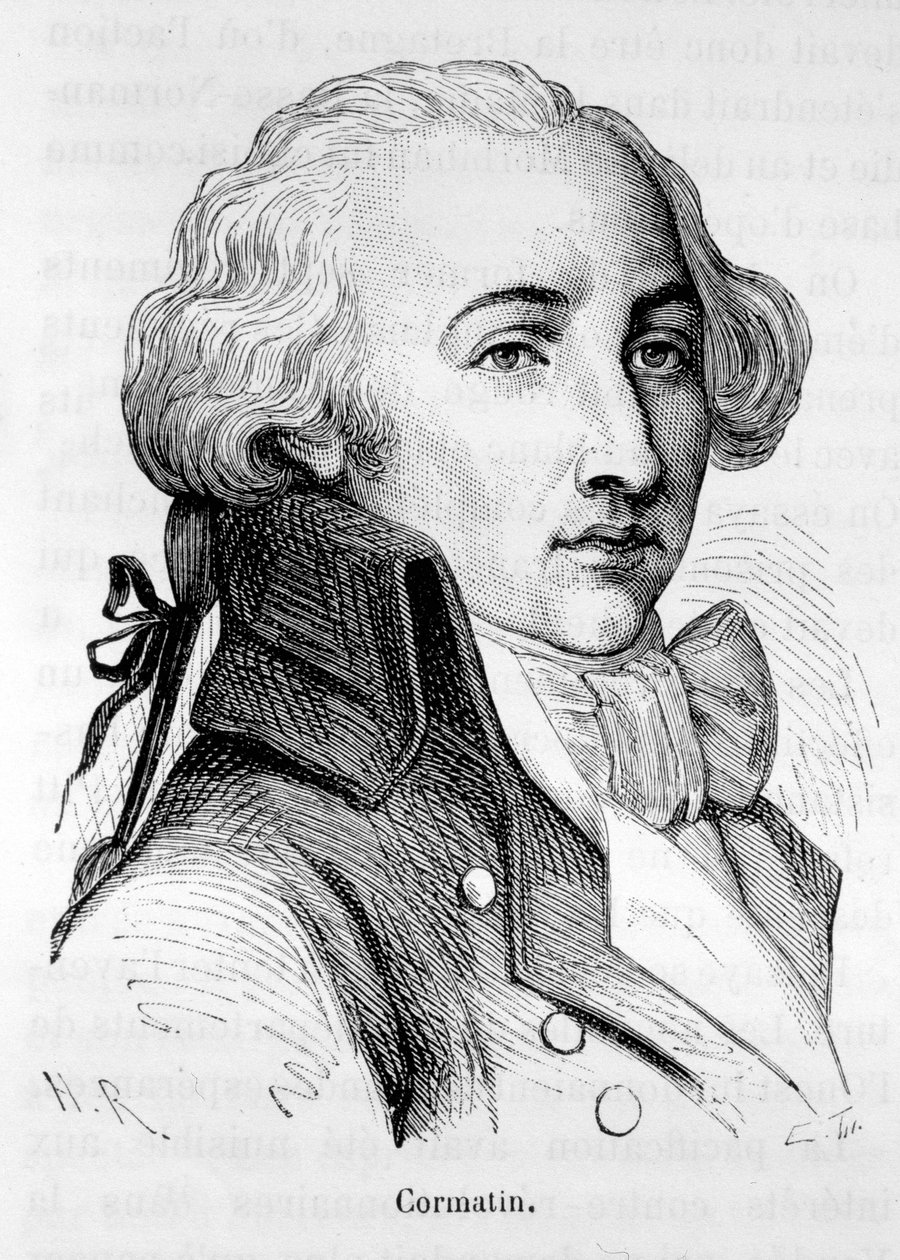Retrato de Cormatin, um dos chefs da chouannerie (1750-1812) - em "L