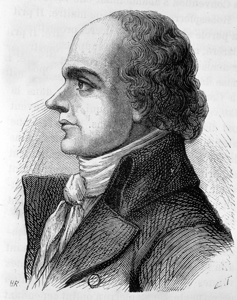 Retrato do Conde Jean Denis de Lanjuinais (1753 - 1827), político francês - em "A História da França" de Henri Martin de French School