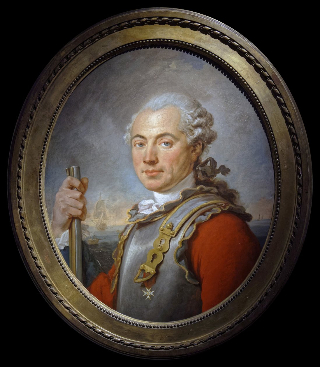 Retrato de Edmond Antoine François de Sadouvilliers de Billaud de French School