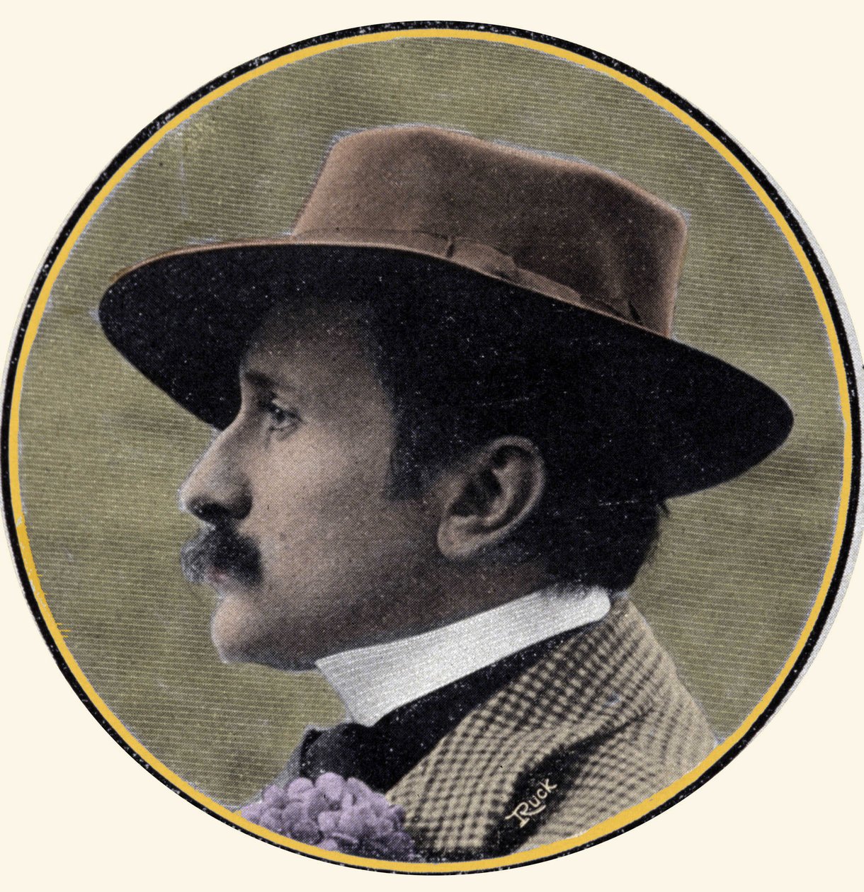 Retrato de Edmond Rostand (1868-1918), escritor francês. de French School