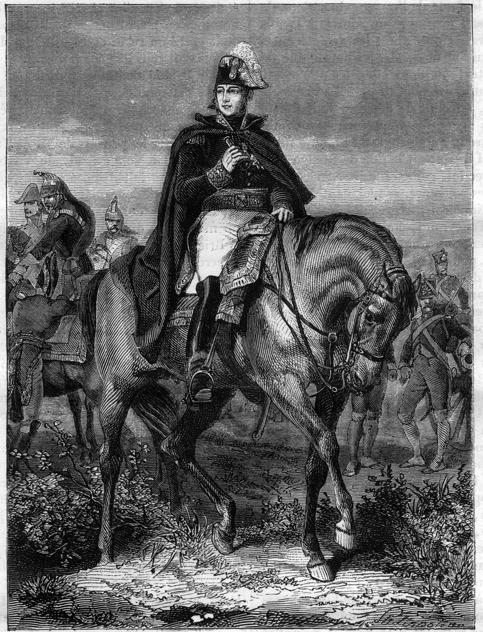 Retrato de Edouard Adolphe Casimir Joseph Mortier, Duque de Treviso (1768-1835), Marechal de França - em "Histoire de l