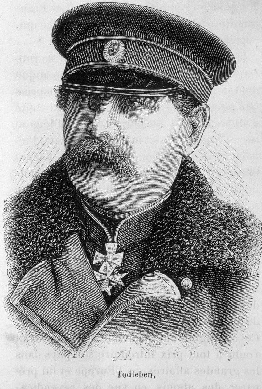 Retrato de Edouard Ivanovich Totleben (ou Todleben) de French School