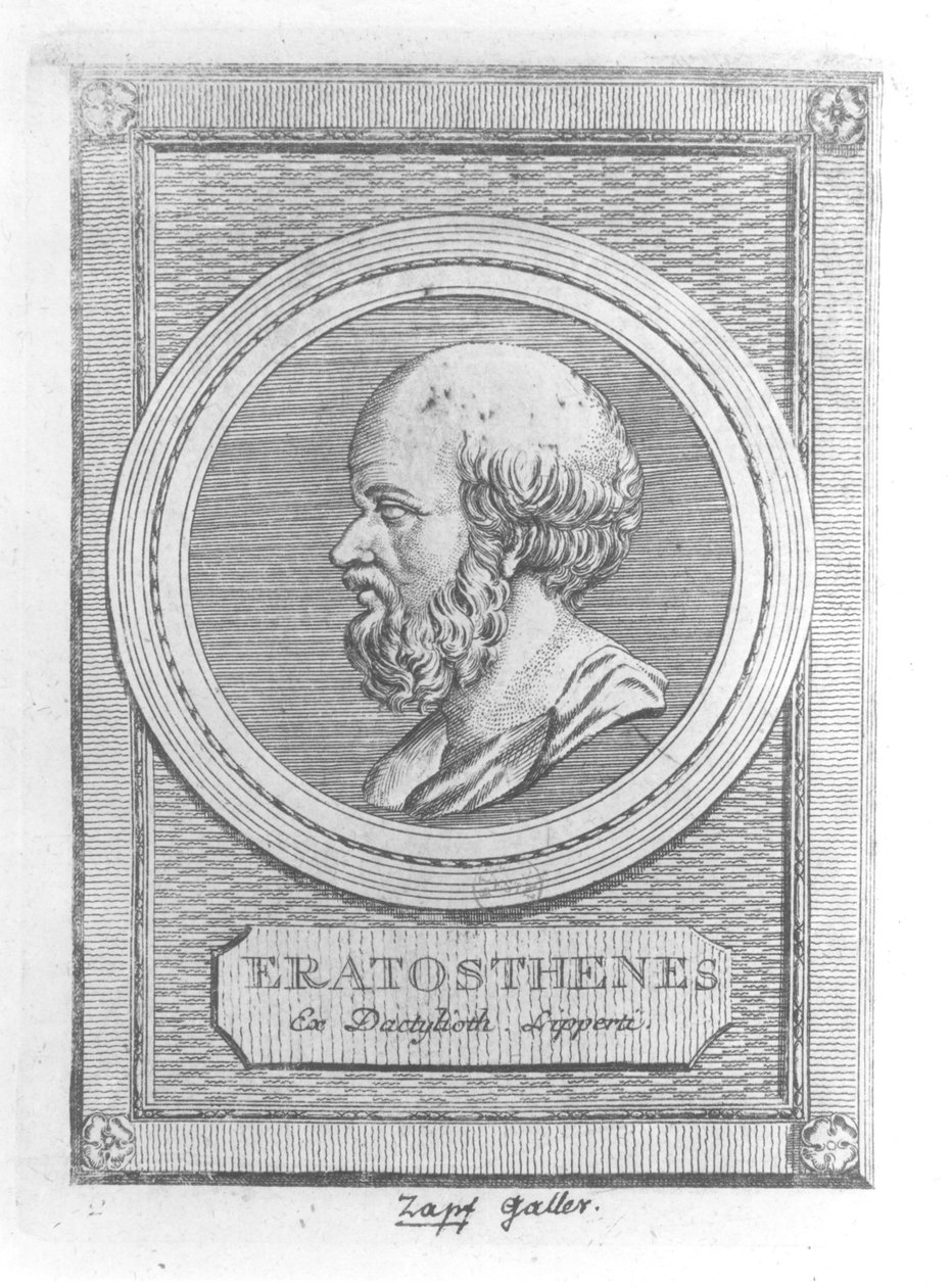 Retrato de Eratóstenes (c.284-192 aC) de French School