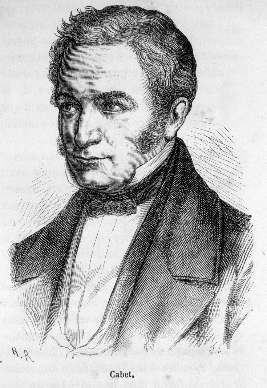 Retrato do Gabinete de Etienne, socialista francês (1788-1856) de French School