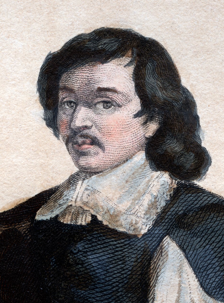 Retrato de Eustache O ouro do suor Lesueur (1617-1655), pintor francês. de French School