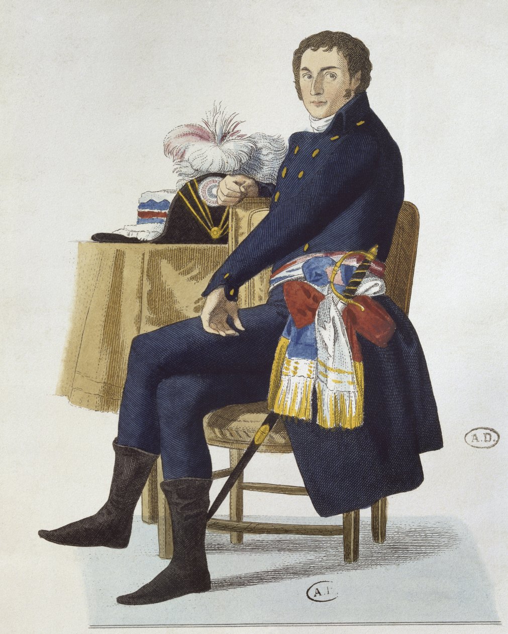 Retrato de Ferdinand Guillemardet, 1798 de French School
