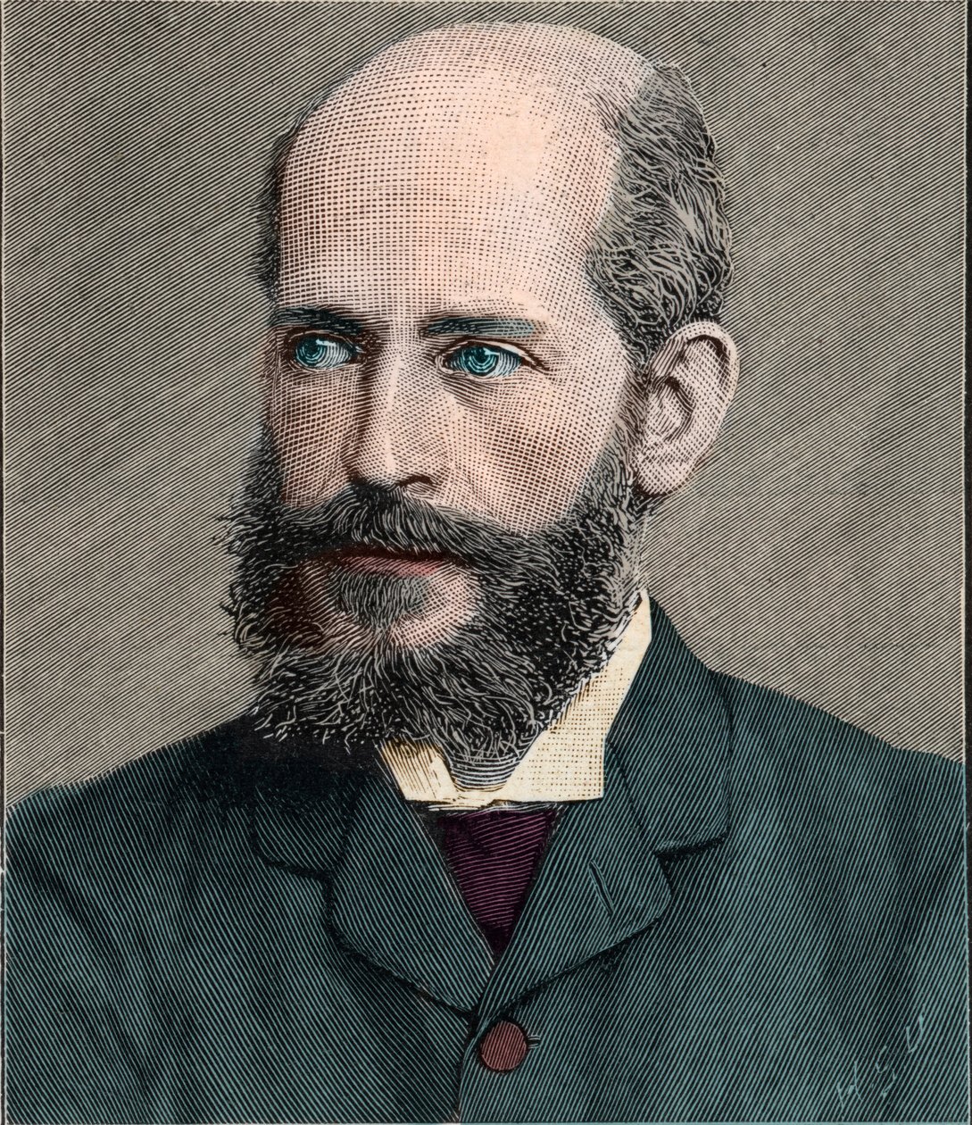 Retrato de Ferdinand James Anselm Freiherr von Rothschild (1839-1898), coletor de arte inglês. 1898 de French School