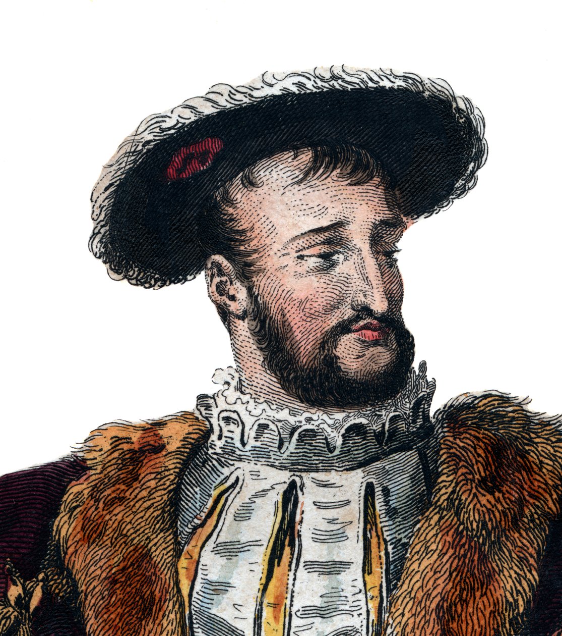 Retrato de Francisco I da França (1494-1537), rei da França. de French School