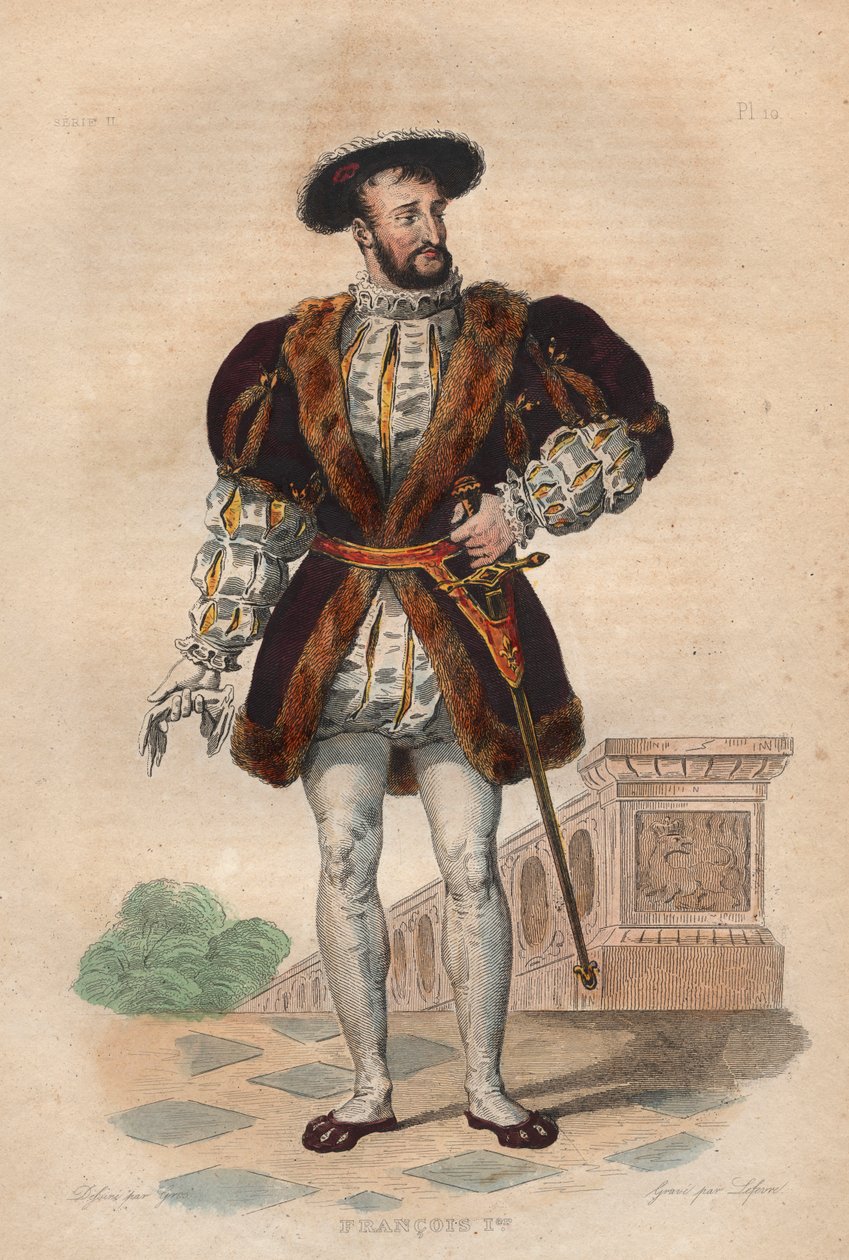 Retrato de Francisco I da França (1494-1537), rei da França. de French School