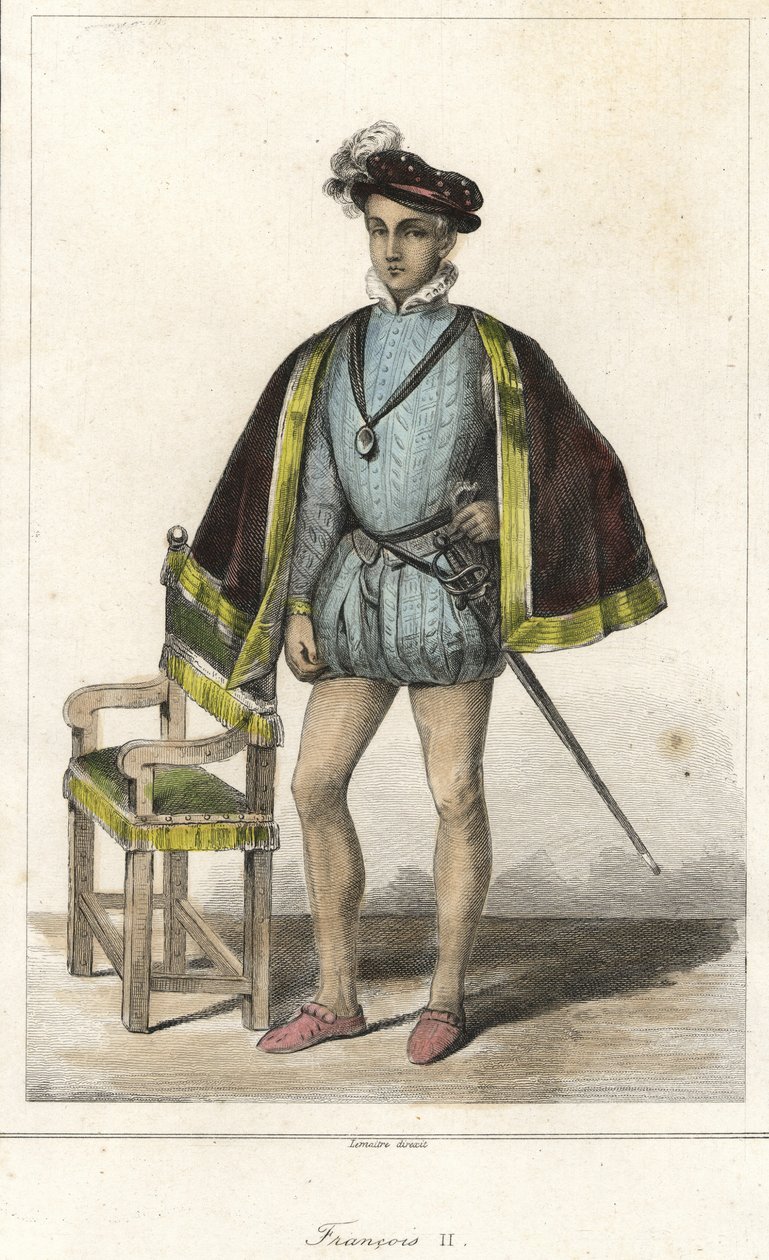 Retrato de François II (1544 - 1560), Rei de França. de French School