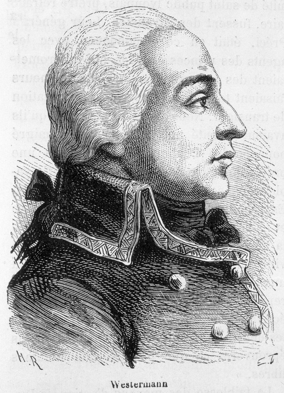 Retrato de François Joseph Westermann, general francais (1751-1794) - em "L