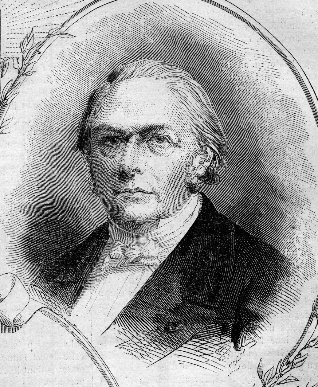 Retrato de François Jules Devinck (1802-1878), industrial e político francês. Gravura em "Le Monde Illustré" n°262 de 19 de Abril de 1862. de French School