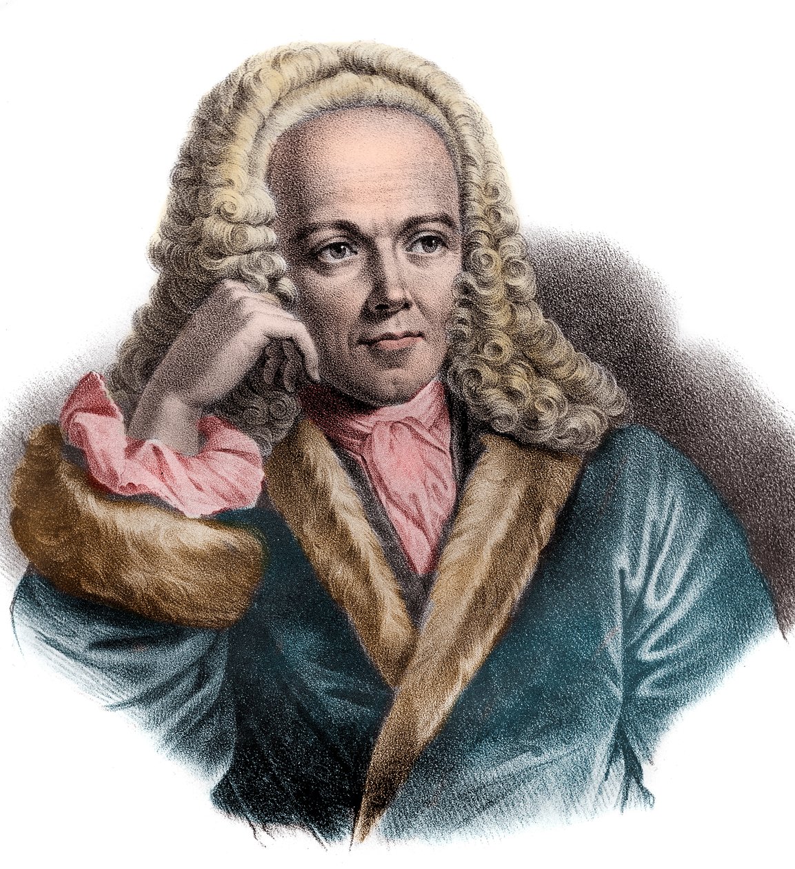 Retrato de Francois Quesnay (1694-1774) Médico e economista francês de French School