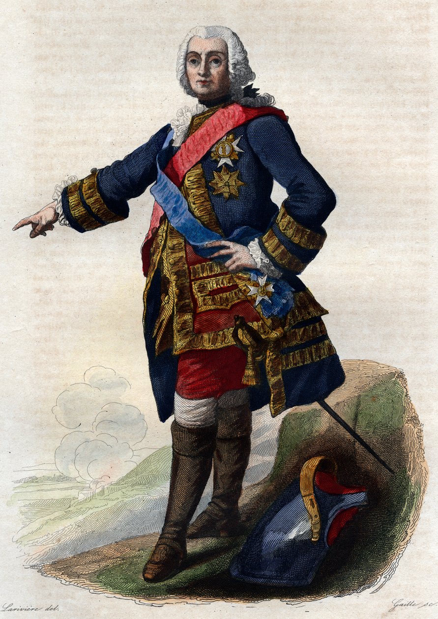 Retrato de François de Chevert (1695-1769), general francês. de French School